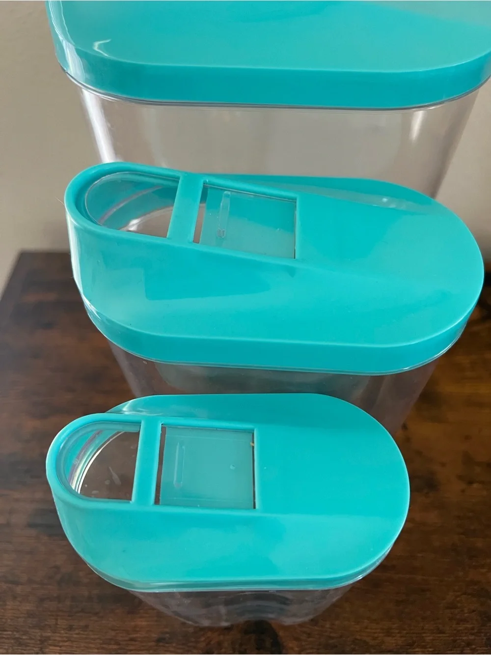3 Food Storage Containers Blue Multiple Organization